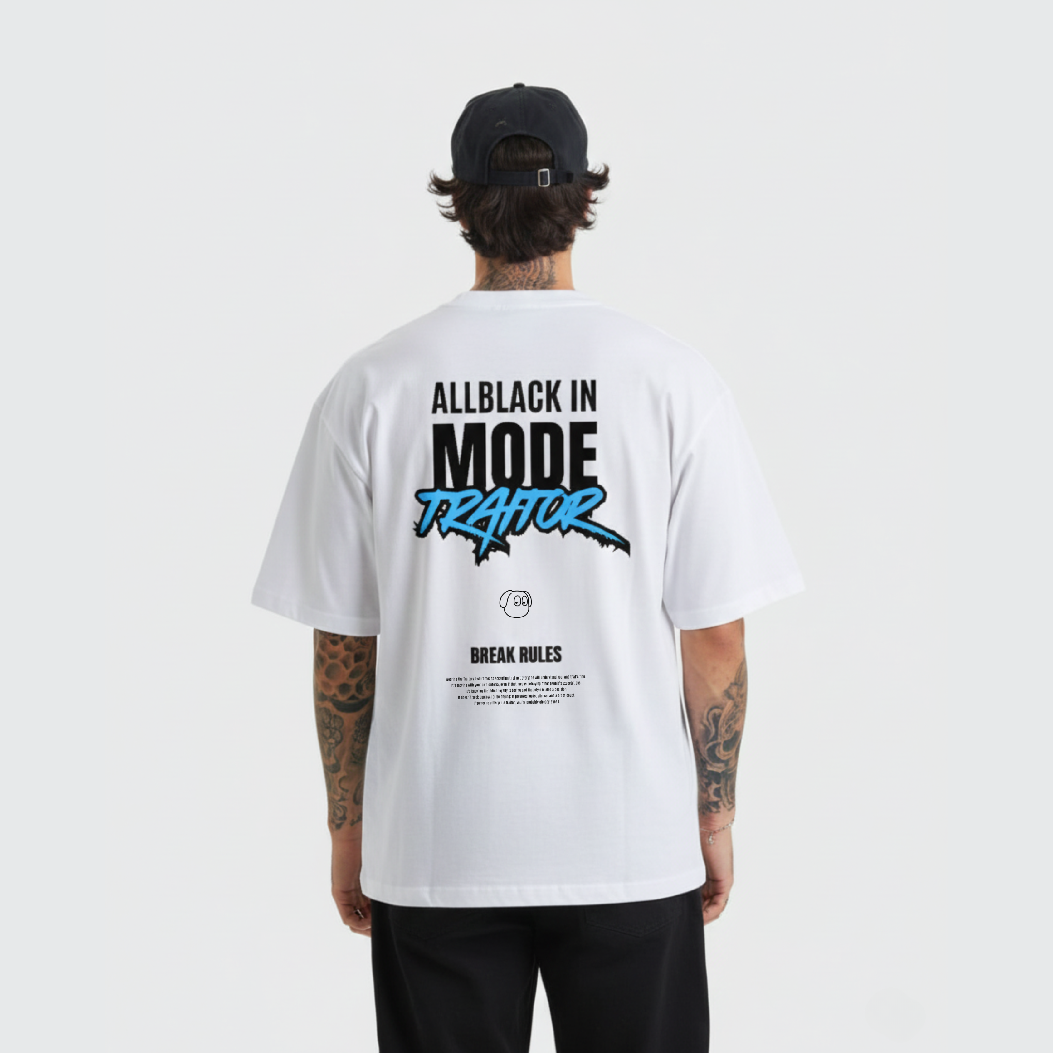 ALLBLACK TRAITORS MODE T-SHIRT OVERSIZE