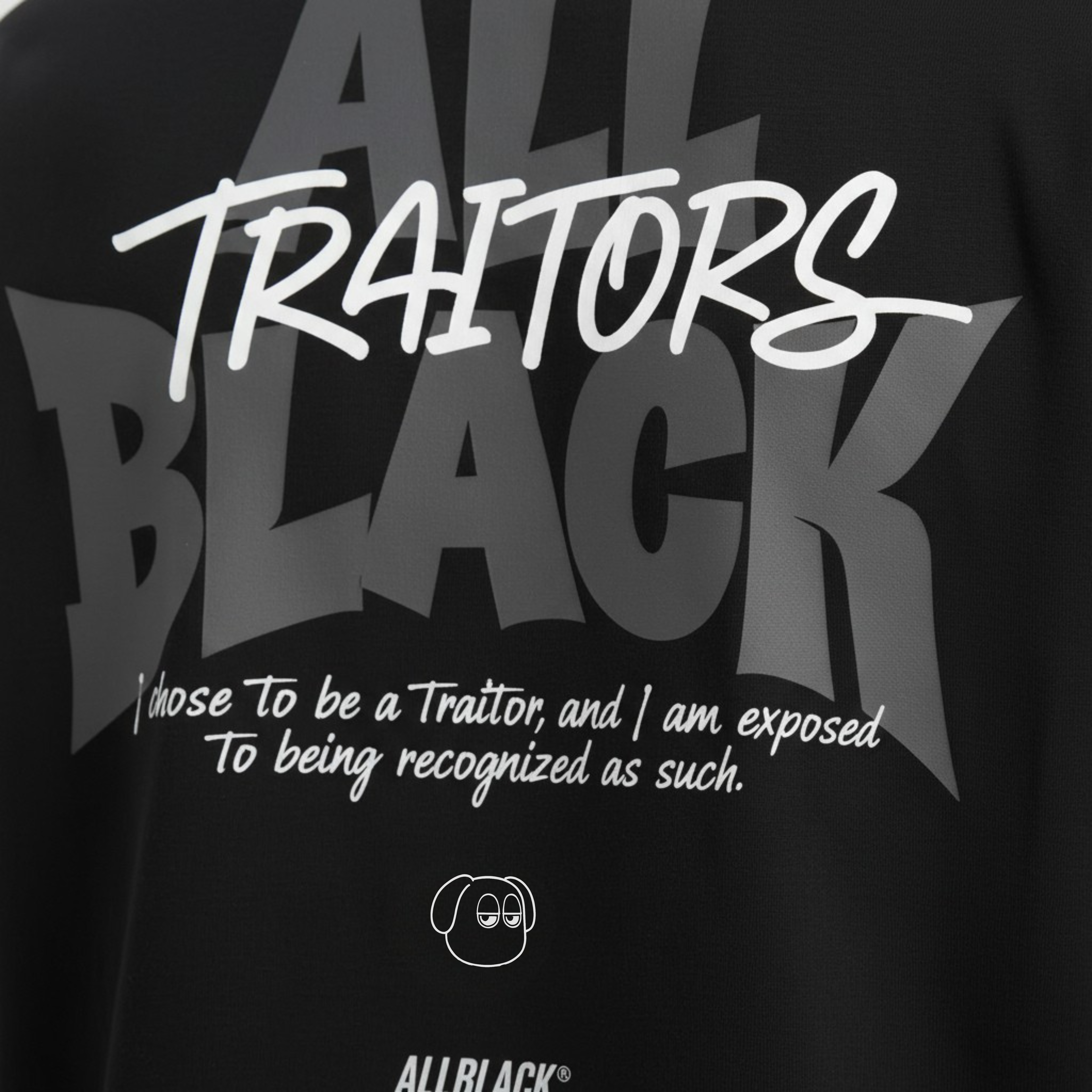 ALLBLACK TRAITORS OVERSIZE T-SHIRT